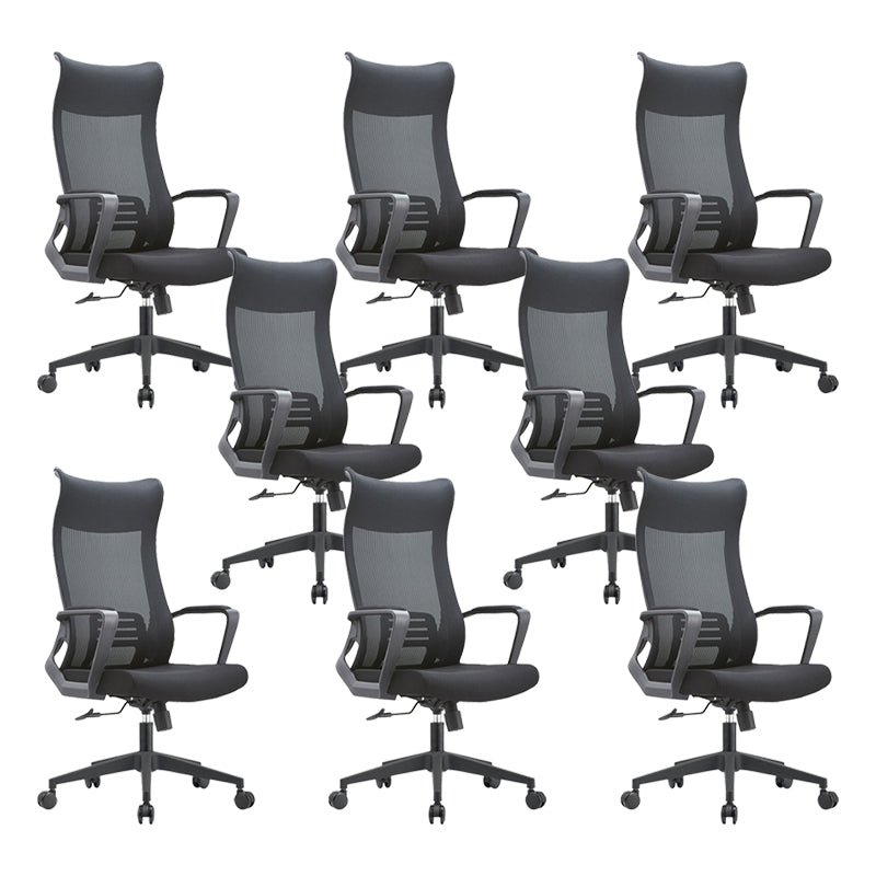 Fixed Arms Office Stuhl Neigungsmechanismus ohne belastende ergonomische Schreibtischstuhl mit Rädern