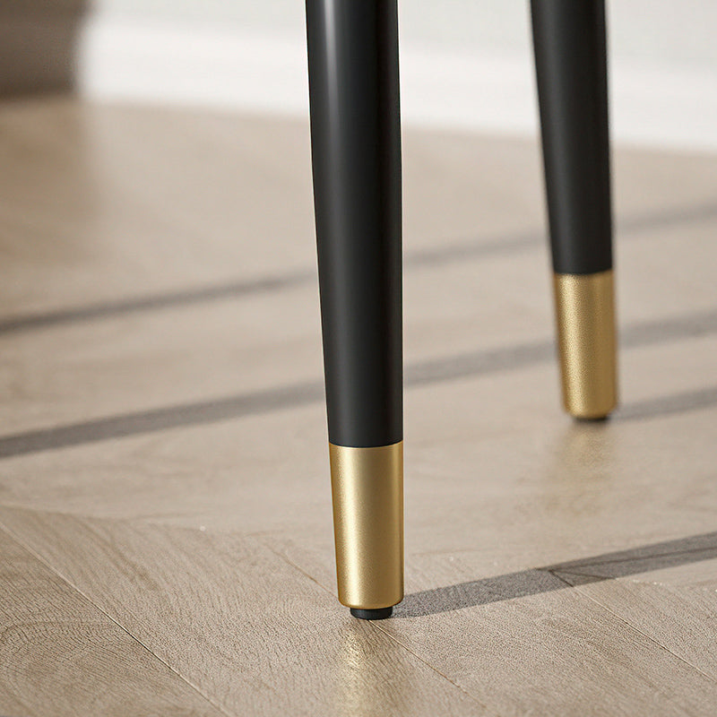 Glam Ottoman Velvet Upholstered Solid Color Square Ottoman with Metal Legs Clearhalo 'furn' 'furn_ottomans_poufs' 'Furniture' 'Living Room Furniture' 'Ottomans & Poufs' 'ottomans_poufs' 7101871