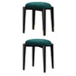 Luxury Ottoman Velvet Tear Resistant Solid Color Round Ottoman with Metal Legs Green 2 Piece Set Clearhalo 'furn' 'furn_ottomans_poufs' 'Furniture' 'Living Room Furniture' 'Ottomans & Poufs' 'ottomans_poufs' 7101893
