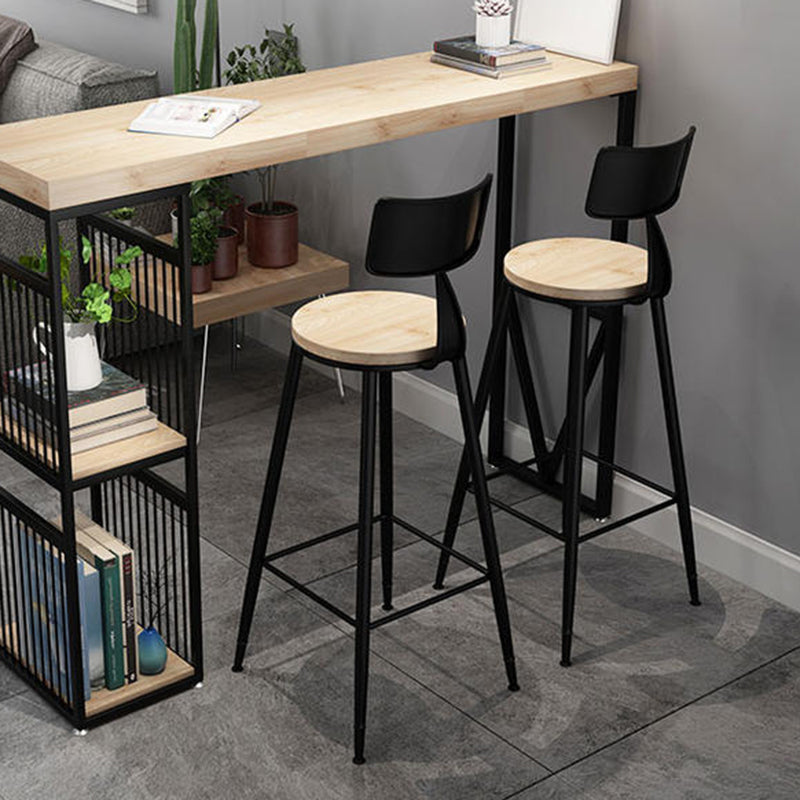 Ensemble de Table de Bar moderne, 1/2/3 pièces, ensemble de bistro rectangulaire en bois massif pour l'intérieur