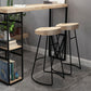 Ensemble de Table de Bar moderne, 1/2/3 pièces, ensemble de bistro rectangulaire en bois massif pour l'intérieur