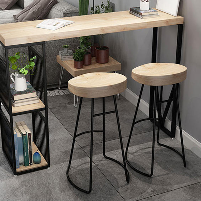 Ensemble de Table de Bar moderne, 1/2/3 pièces, ensemble de bistro rectangulaire en bois massif pour l'intérieur