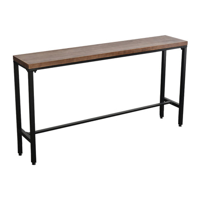 Contemporary Table and Stool Set Solid Wood 1/2/3/5 Pieces Pub Table Set Table Brown Clearhalo 'Bar Furniture' 'furn' 'furn_home_bar_bar_sets' 'Furniture' 'Home Bars & Bar Sets' 'home_bar_bar_sets' 'Kitchen & Dining Furniture' 7102662