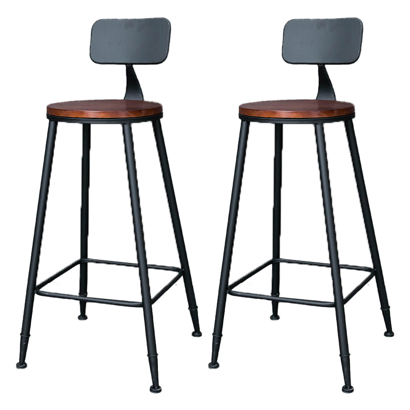 Contemporary Table and Stool Set Solid Wood 1/2/3/5 Pieces Pub Table Set Chair(s) None Dark Brown Clearhalo 'Bar Furniture' 'furn' 'furn_home_bar_bar_sets' 'Furniture' 'Home Bars & Bar Sets' 'home_bar_bar_sets' 'Kitchen & Dining Furniture' 7102663