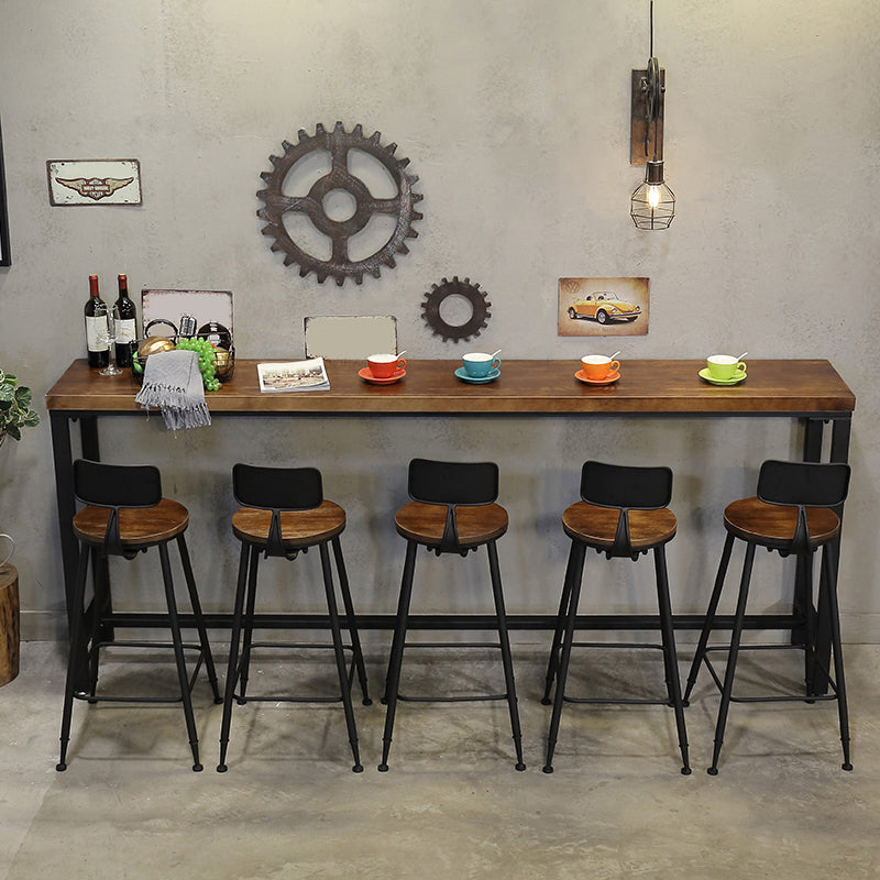Contemporary Metal Dining Stools Armless Bar Stools with Black Base