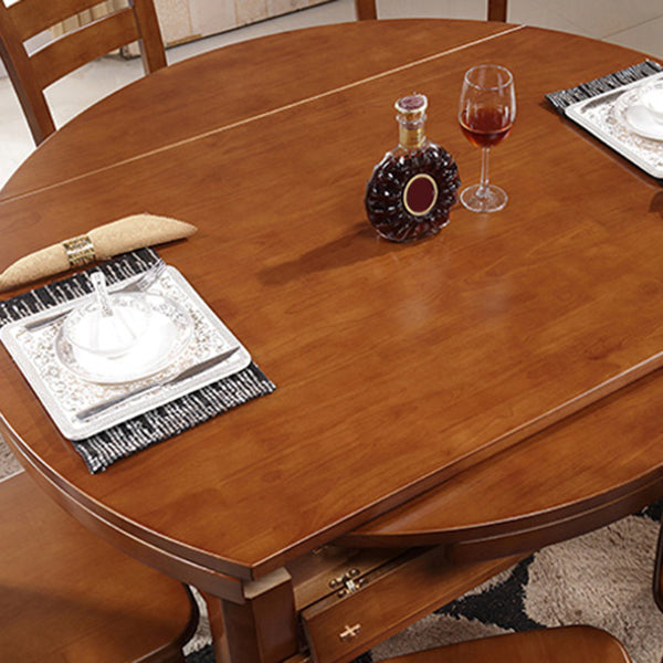 Modern Style Dining Table Solid Wood Butterfly Leaf Dining Table for Dining Room Clearhalo 'Dining Tables & Seating' 'Dining Tables' 'dining_table' 'furn' 'furn_dining_table' 'Furniture' 'Kitchen & Dining Furniture' 7102819