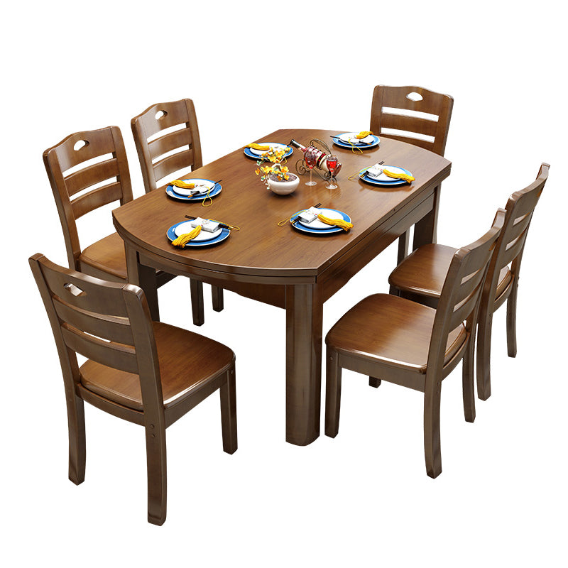 Modern Style Dining Table Solid Wood Butterfly Leaf Dining Table for Dining Room Clearhalo 'Dining Tables & Seating' 'Dining Tables' 'dining_table' 'furn' 'furn_dining_table' 'Furniture' 'Kitchen & Dining Furniture' 7102822