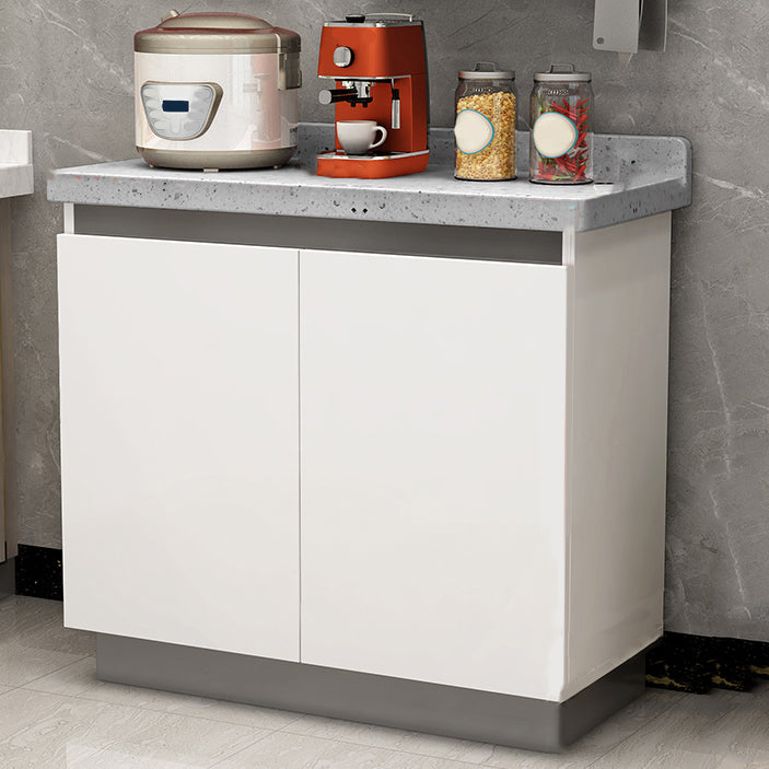 Contemporary Dining Server Kitchen Buffet Server Cabinet with Storage 35"L x 16"W x 31"H White Clearhalo 'buffet_sideboard' 'Buffets & Sideboards' 'furn' 'furn_buffet_sideboard' 'Furniture' 'Kitchen & Dining Furniture' 7102867