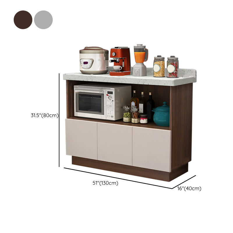 Contemporary Dining Server Kitchen Buffet Server Cabinet with Storage Clearhalo 'buffet_sideboard' 'Buffets & Sideboards' 'furn' 'furn_buffet_sideboard' 'Furniture' 'Kitchen & Dining Furniture' 7102880