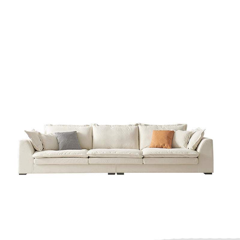 Sofá Velé Contemporáneo con almohada y brazo cuadrado en madera