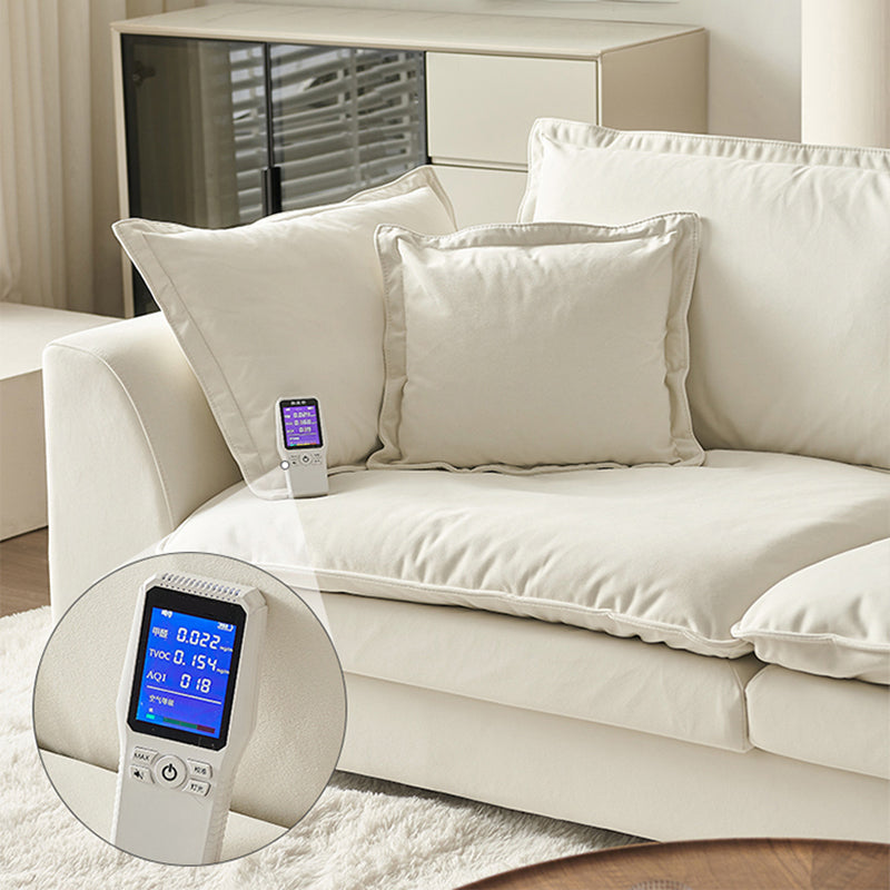 Sofá Velé Contemporáneo con almohada y brazo cuadrado en madera