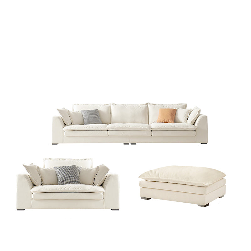 Sofá Velé Contemporáneo con almohada y brazo cuadrado en madera