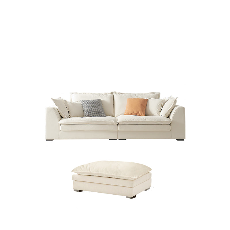 Sofá Velé Contemporáneo con almohada y brazo cuadrado en madera