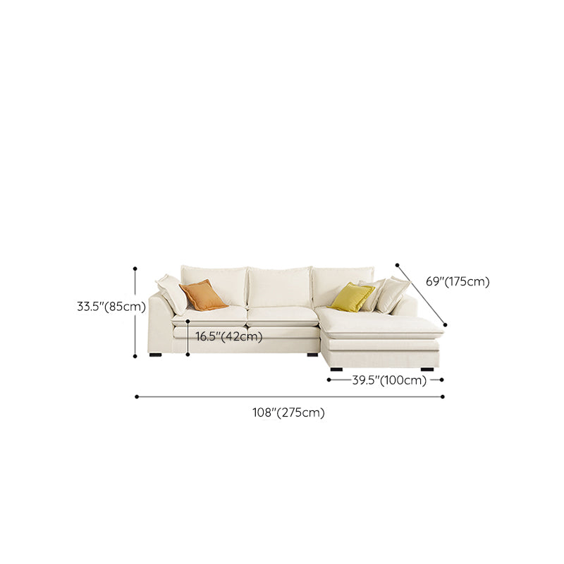 Sofá Velé Contemporáneo con almohada y brazo cuadrado en madera