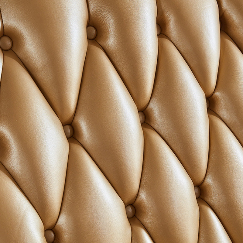 Genuine Leather Sofa Tufted Split-Back Rolled Arm Sofa for Living Room Clearhalo 'furn' 'furn_sofas' 'Furniture' 'Living Room Furniture' 'Sofa' 'sofas' 7105227