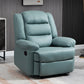 Faux Leather E Standard Recliner Solid Color Metal Fram Recliner Chair Green Clearhalo 'Chairs & Seating' 'furn' 'furn_recliners' 'Furniture' 'Living Room Furniture' 'Recliners' 7105578