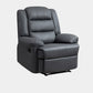 Faux Leather E Standard Recliner Solid Color Metal Fram Recliner Chair Dark Gray Clearhalo 'Chairs & Seating' 'furn' 'furn_recliners' 'Furniture' 'Living Room Furniture' 'Recliners' 7105580