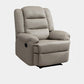 Faux Leather E Standard Recliner Solid Color Metal Fram Recliner Chair Light Gray Clearhalo 'Chairs & Seating' 'furn' 'furn_recliners' 'Furniture' 'Living Room Furniture' 'Recliners' 7105583