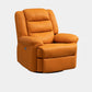 Faux Leather E Standard Recliner Solid Color Metal Fram Recliner Chair Orange Clearhalo 'Chairs & Seating' 'furn' 'furn_recliners' 'Furniture' 'Living Room Furniture' 'Recliners' 7105585