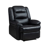 Faux Leather E Standard Recliner Solid Color Metal Fram Recliner Chair Clearhalo 'Chairs & Seating' 'furn' 'furn_recliners' 'Furniture' 'Living Room Furniture' 'Recliners' 7105586