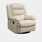 Faux Leather E Standard Recliner Solid Color Metal Fram Recliner Chair Beige Clearhalo 'Chairs & Seating' 'furn' 'furn_recliners' 'Furniture' 'Living Room Furniture' 'Recliners' 7105587