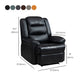 Faux Leather E Standard Recliner Solid Color Metal Fram Recliner Chair Clearhalo 'Chairs & Seating' 'furn' 'furn_recliners' 'Furniture' 'Living Room Furniture' 'Recliners' 7105593