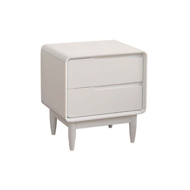 Modern Pine Bed Nightstand Drawers Included Night Table for Bedroom White 1 Piece Clearhalo 'Bedroom Furniture' 'furn' 'furn_night_stand' 'Furniture' 'night_stand' 'Nightstands' 7108175