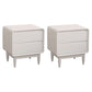 Modern Pine Bed Nightstand Drawers Included Night Table for Bedroom White 2 Piece Set Clearhalo 'Bedroom Furniture' 'furn' 'furn_night_stand' 'Furniture' 'night_stand' 'Nightstands' 7108176