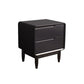 Modern Pine Bed Nightstand Drawers Included Night Table for Bedroom Black 1 Piece Clearhalo 'Bedroom Furniture' 'furn' 'furn_night_stand' 'Furniture' 'night_stand' 'Nightstands' 7108178
