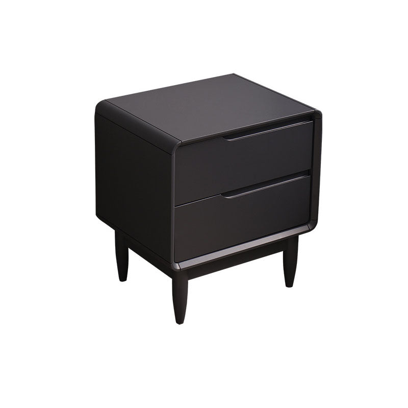 Modern Pine Bed Nightstand Drawers Included Night Table for Bedroom Grey 1 Piece Clearhalo 'Bedroom Furniture' 'furn' 'furn_night_stand' 'Furniture' 'night_stand' 'Nightstands' 7108185