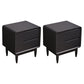Modern Pine Bed Nightstand Drawers Included Night Table for Bedroom Grey 2 Piece Set Clearhalo 'Bedroom Furniture' 'furn' 'furn_night_stand' 'Furniture' 'night_stand' 'Nightstands' 7108187