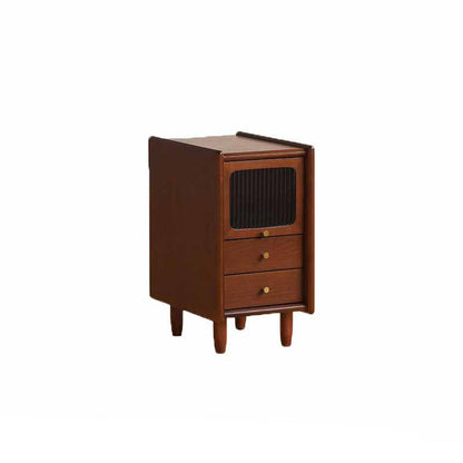 Contemporary Bedside Cabinet Solid Wood Bed Nightstand for Bedroom