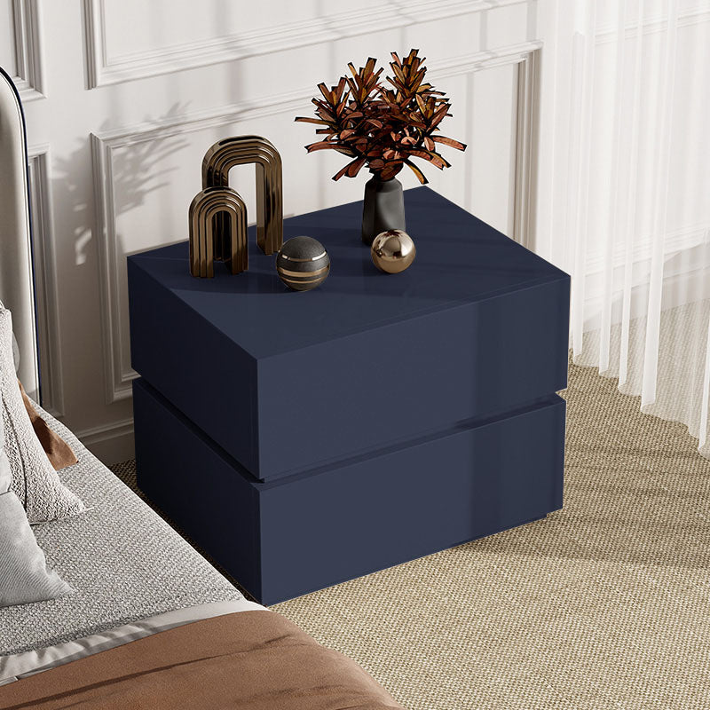 Contemporary Bedside Cabinet Faux Wood Bed Nightstand with Drawers Clearhalo 'Bedroom Furniture' 'furn' 'furn_night_stand' 'Furniture' 'night_stand' 'Nightstands' 7108228