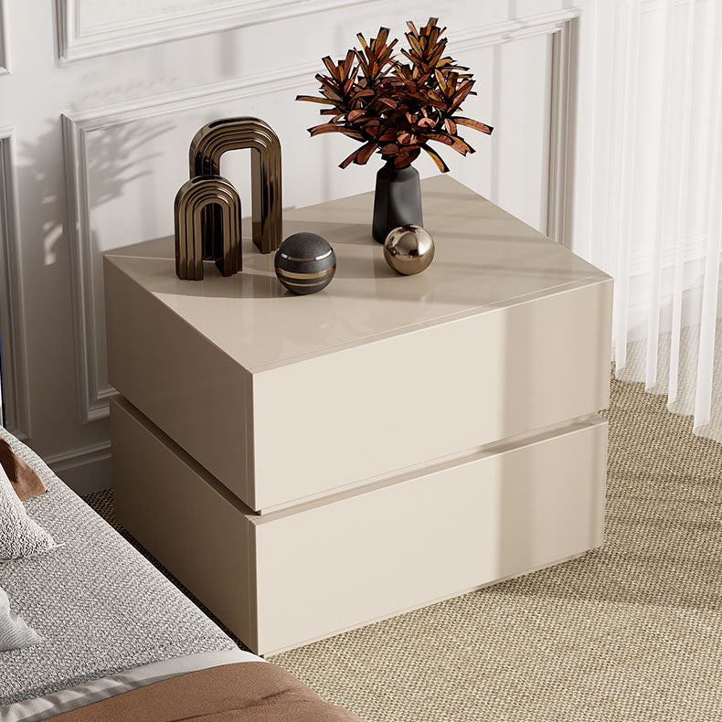 Contemporary Bedside Cabinet Faux Wood Bed Nightstand with Drawers Clearhalo 'Bedroom Furniture' 'furn' 'furn_night_stand' 'Furniture' 'night_stand' 'Nightstands' 7108230