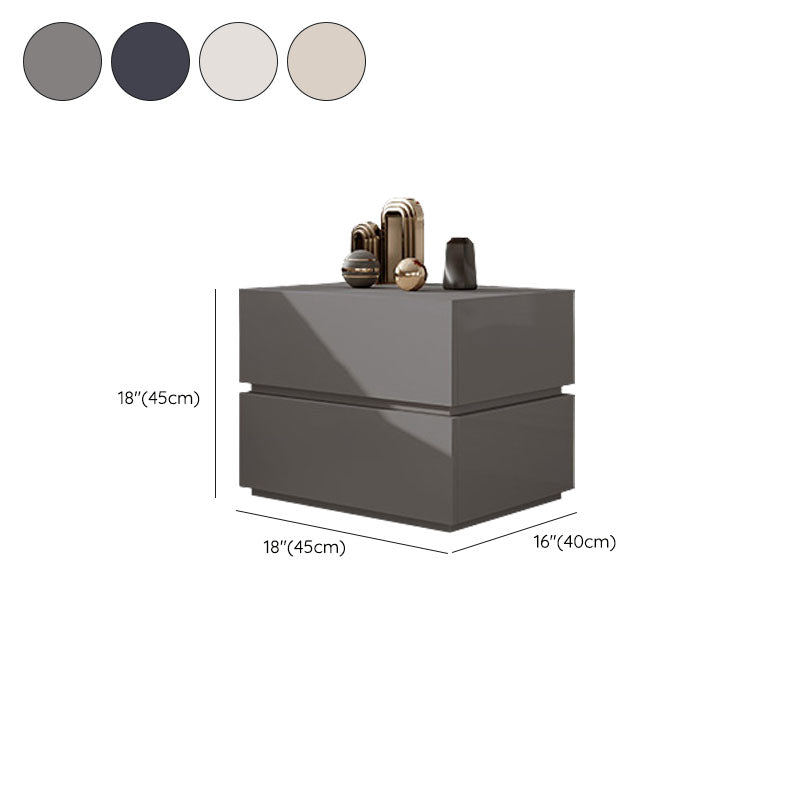 Contemporary Bedside Cabinet Faux Wood Bed Nightstand with Drawers Clearhalo 'Bedroom Furniture' 'furn' 'furn_night_stand' 'Furniture' 'night_stand' 'Nightstands' 7108239