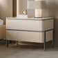 Contemporary Bedside Cabinet Stone Bed Nightstand for Bedroom Cream White 1 Piece Clearhalo 'Bedroom Furniture' 'furn' 'furn_night_stand' 'Furniture' 'night_stand' 'Nightstands' 7108262