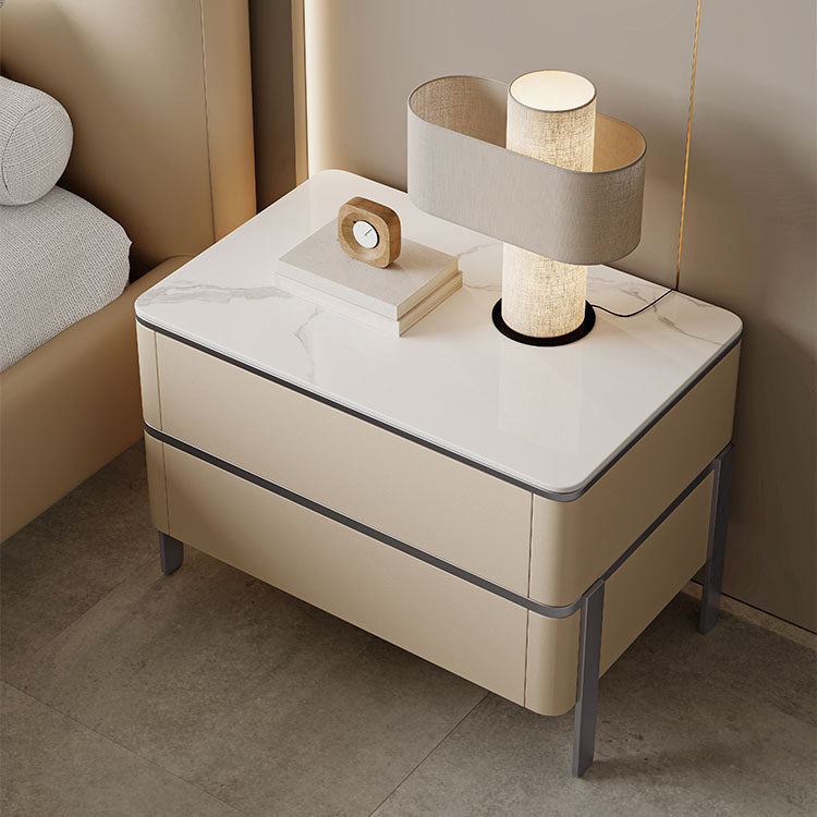 Contemporary Bedside Cabinet Stone Bed Nightstand for Bedroom Clearhalo 'Bedroom Furniture' 'furn' 'furn_night_stand' 'Furniture' 'night_stand' 'Nightstands' 7108264