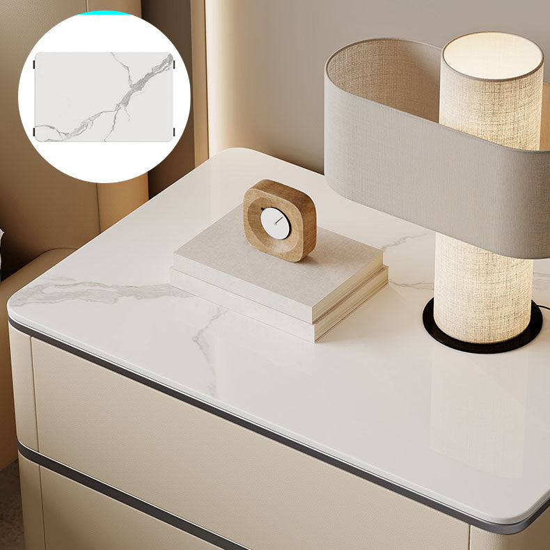 Contemporary Bedside Cabinet Stone Bed Nightstand for Bedroom Clearhalo 'Bedroom Furniture' 'furn' 'furn_night_stand' 'Furniture' 'night_stand' 'Nightstands' 7108272