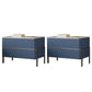 Contemporary Bedside Cabinet Stone Bed Nightstand for Bedroom Dark Blue 2 Piece Set Clearhalo 'Bedroom Furniture' 'furn' 'furn_night_stand' 'Furniture' 'night_stand' 'Nightstands' 7108280