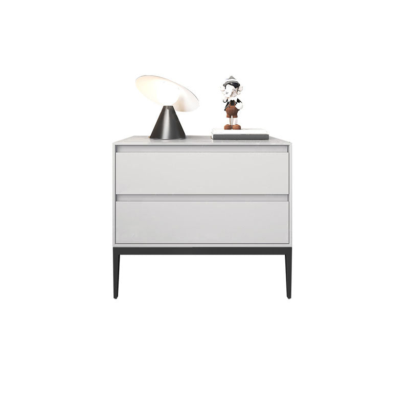 Houten nachtkast eigentijds bed nachtkastje met laden