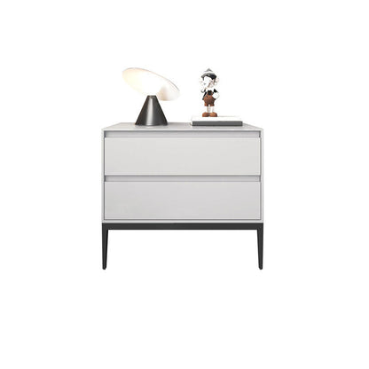 Houten nachtkast eigentijds bed nachtkastje met laden