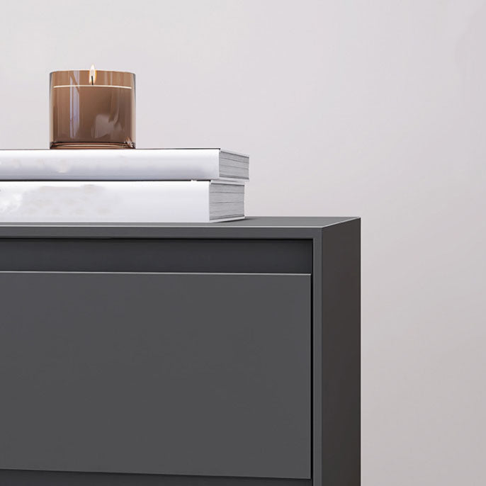 Houten nachtkast eigentijds bed nachtkastje met laden