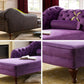 Traditional Micro-velvet Chaise Lounge Chair with One Arms, Upholstered Accent Chair Clearhalo 'Chairs & Seating' 'Chaise Lounge' 'chaise_lounge' 'furn' 'furn_chaise_lounge' 'Furniture' 'Living Room Furniture' 7108354