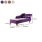 Traditional Micro-velvet Chaise Lounge Chair with One Arms, Upholstered Accent Chair Clearhalo 'Chairs & Seating' 'Chaise Lounge' 'chaise_lounge' 'furn' 'furn_chaise_lounge' 'Furniture' 'Living Room Furniture' 7108357