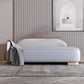Living Room Chaise Recessed Arms Nordic Chaise Lounge with Leather Upholster Blue Clearhalo 'Chairs & Seating' 'Chaise Lounge' 'chaise_lounge' 'furn' 'furn_chaise_lounge' 'Furniture' 'Living Room Furniture' 7108367