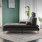 Living Room Black Leather Chaise Pillow Top Arms Modern Chaise Lounge Clearhalo 'Chairs & Seating' 'Chaise Lounge' 'chaise_lounge' 'furn' 'furn_chaise_lounge' 'Furniture' 'Living Room Furniture' 7108385