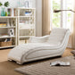 Living Room Leather Chaise Square Arms Modern Chaise Lounge with Upholster White Clearhalo 'Chairs & Seating' 'Chaise Lounge' 'chaise_lounge' 'furn' 'furn_chaise_lounge' 'Furniture' 'Living Room Furniture' 7108395