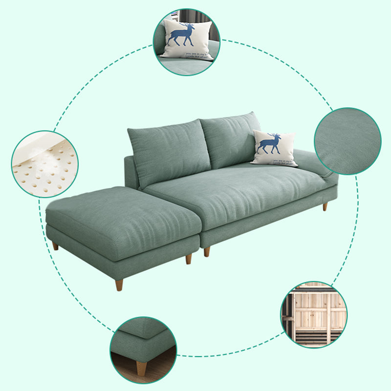 Modern Faux Leather and Linen Chaise Lounge Solid Color Chaise Lounge Clearhalo 'Chairs & Seating' 'Chaise Lounge' 'chaise_lounge' 'furn' 'furn_chaise_lounge' 'Furniture' 'Living Room Furniture' 7108410
