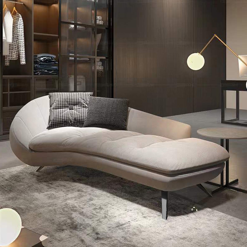 Contemporary Upholstered Chaise Lounge One Armed Chaise Lounge