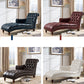 Glam Genuine Leather Chaise Lounge Indoor One Armed Floor Chair Clearhalo 'Chairs & Seating' 'Chaise Lounge' 'chaise_lounge' 'furn' 'furn_chaise_lounge' 'Furniture' 'Living Room Furniture' 7108497